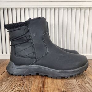 Eddie Bauer Siren Womens Sz 10 M Black Lined Outdoor Snow Waterproof Ankle Boots